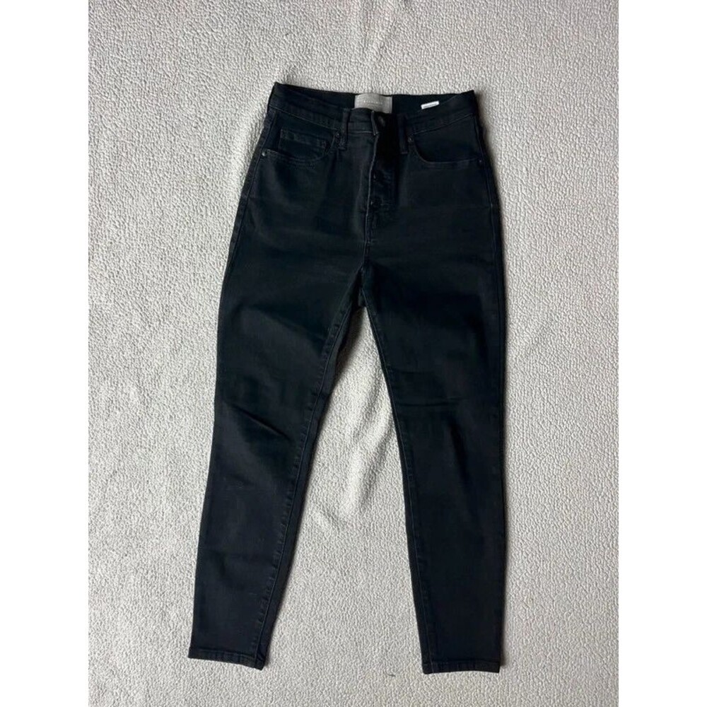 Everlane High Rise Skinny Jeans Black 28 Ankle